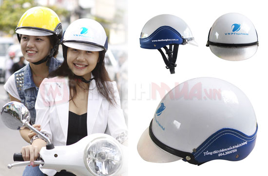 Mũ Bảo Hiểm In Logo Cho Công Ty