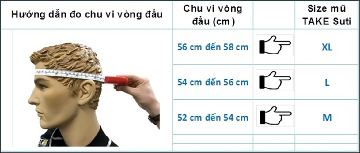 Hướng dẫn cách đo size nón bảo hiểm chuẩn