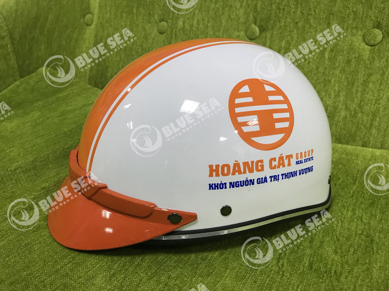 Nón Bảo Hiểm In Logo Thương Hiệu