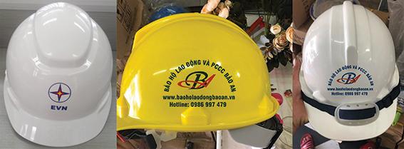Có những loại nón bảo hiểm in logo nào thích hợp cho ngành xây dựng?